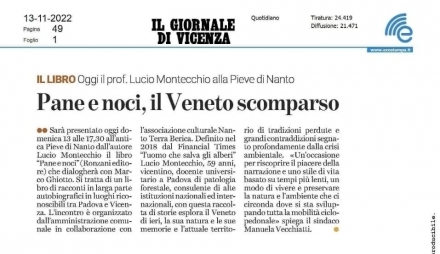 Il Giornale di Vicenza, 13.11.2022 - Lucio Montecchio
