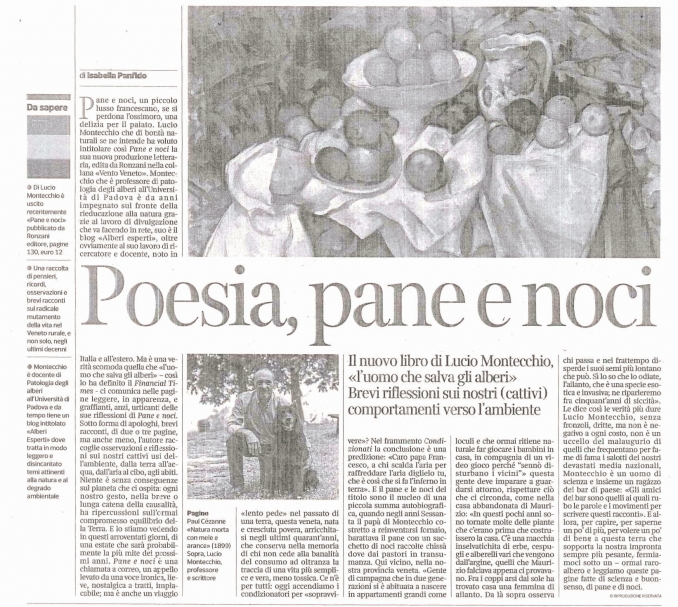 Corriere del Veneto 6 agosto 2022 - Lucio Montecchio